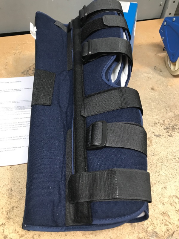 Photo 2 of  3-Panel Knee Immobilizer Full Leg Support Brace