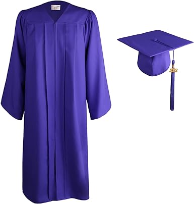 Photo 1 of OSBO GradSeason Matte Graduation Cap and Gown 2023 Set with Tassel for High School & College