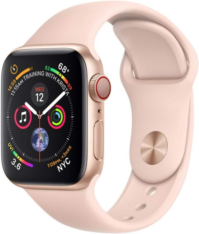 Photo 1 of (READ FULL POST) Apple Watch Series 4 (GPS + Cellular, 40MM) - Gold Aluminum Case with Pink Sand Sport Band
