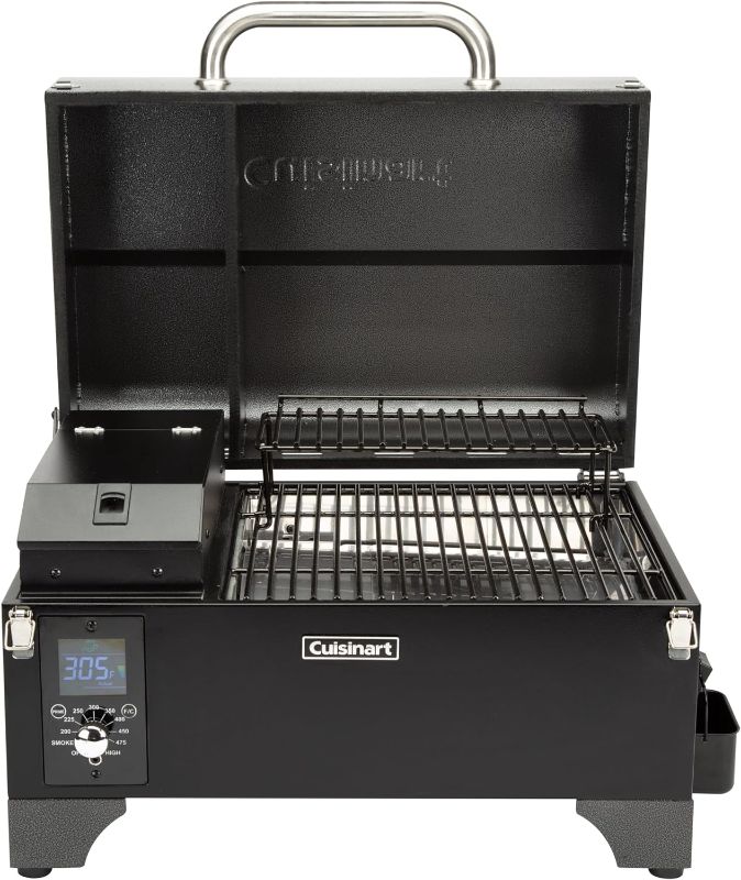 Photo 3 of (READ FULL POST) Cuisinart CPG-256 Portable Wood Pellet Grill and Smoker, Black and Dark Gray