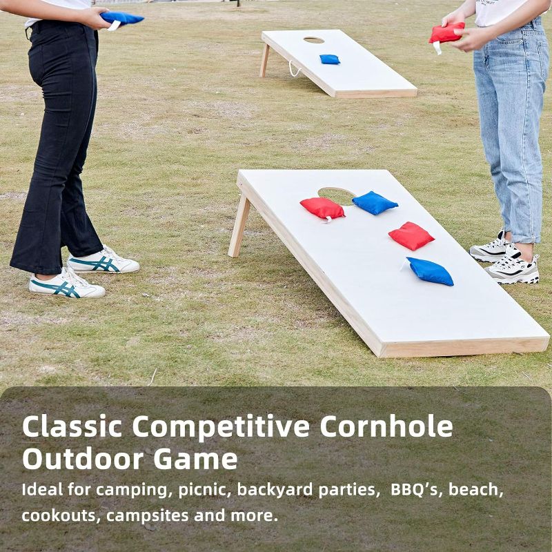 Photo 4 of (READ FULL POST) Pointyard Outdoor Cornhole Set, Regulation Cornhole Outdoor Games Set with 8 All-Weather Cornhole Bean Bags and Carrying Case 