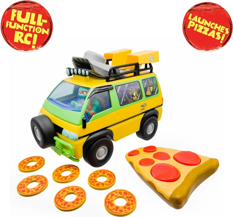 Photo 3 of (READ FULL POST) Teenage Mutant Ninja Turtles: Mutant Mayhem Pizza Fire Delivery Van by Playmates Toys