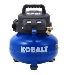 Photo 1 of (NON-REFUNDABLE) Kobalt 6-Gallons Portable 150 PSI Pancake Air Compressor
