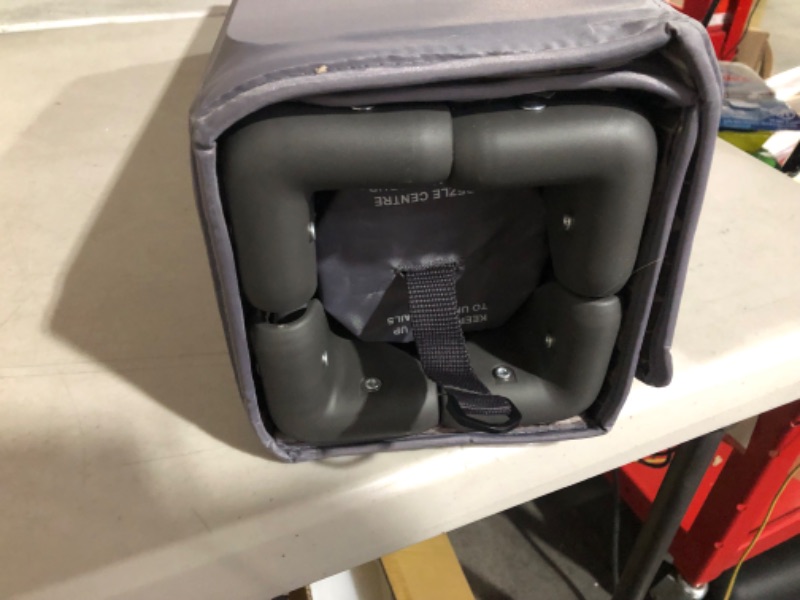 Photo 4 of ***USED*MISSING CARRY BAG*MINORDAMAGE* SMALL TEAR ON UNDERSIDE OF MAT*PICTURED***
Pamo Babe Portable Crib Baby Playpen with Mattress and Carry Bag (Grey)…