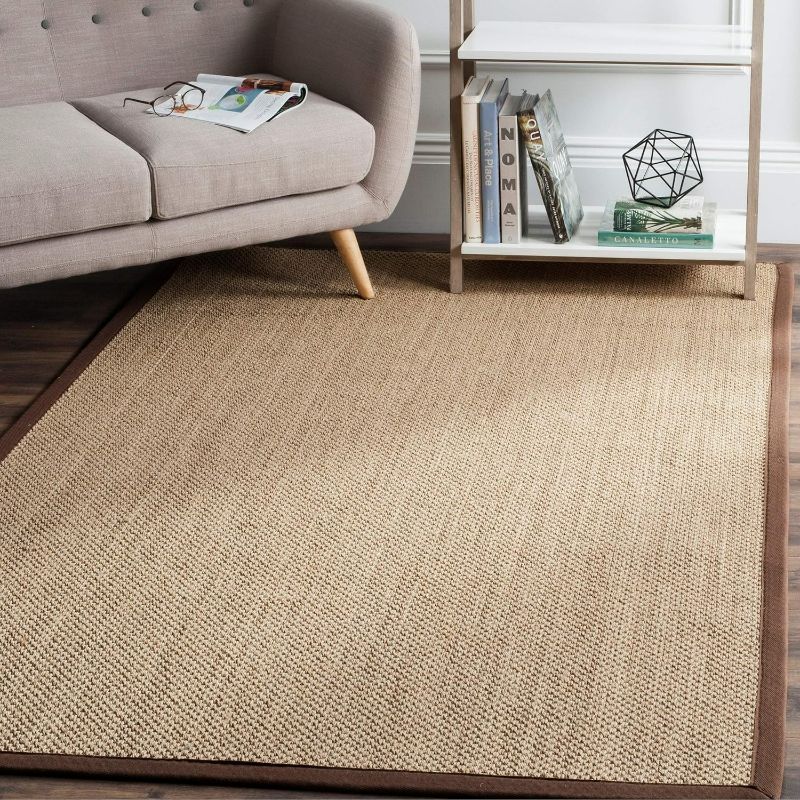 Photo 1 of ***USED***
SAFAVIEH Natural Fiber Collection Accent Rug - 4' x 6', Maize & Brown, Border Sisal Design, Easy Care, Ideal for High Traffic Areas in Entryway, Living Room, Bedroom (NF141C)