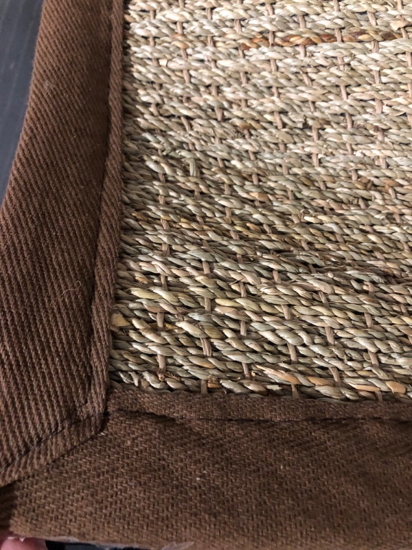 Photo 4 of ***USED***
SAFAVIEH Natural Fiber Collection Accent Rug - 4' x 6', Maize & Brown, Border Sisal Design, Easy Care, Ideal for High Traffic Areas in Entryway, Living Room, Bedroom (NF141C)