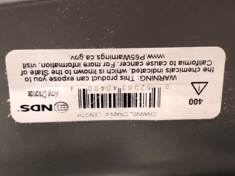 Photo 2 of ***USED - NO PACKAGING - SEE PICTURES***
NDS 400 Spee-D Channel Drain, 4-3/4 in. Wide X 4 ft. Long & 241-1 Spee-D Channel Drain Grate, 4-1/8 in. Wide X 2 ft. Long Bundle Modern 