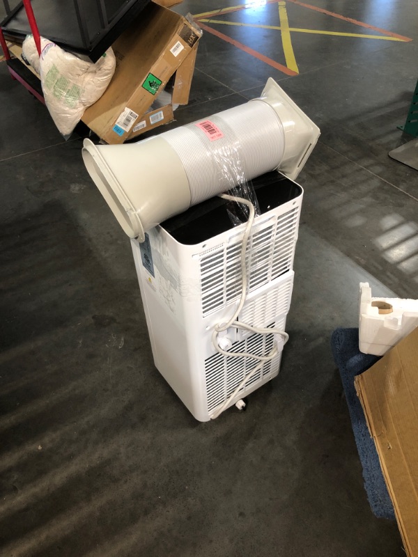 Photo 2 of ***USED - NO PACKAGING - SEE COMMENTS***
SereneLife Small Air Conditioner Portable 10,000 BTU with Built-in Dehumidifier - Portable AC unit for rooms up to 450 sq ft - WiFi app + Remote Control, Window Mount Exhaust Kit 10,000 BTU + WiFi App