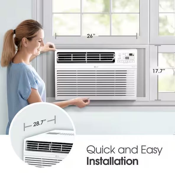 Photo 15 of **NON-REFUNDABLE** (PARTS/SCRAP) LG 24,500 BTU 208/230-Volt Window Air Conditioner Cools 1,550 Sq. Ft. with Remote in White