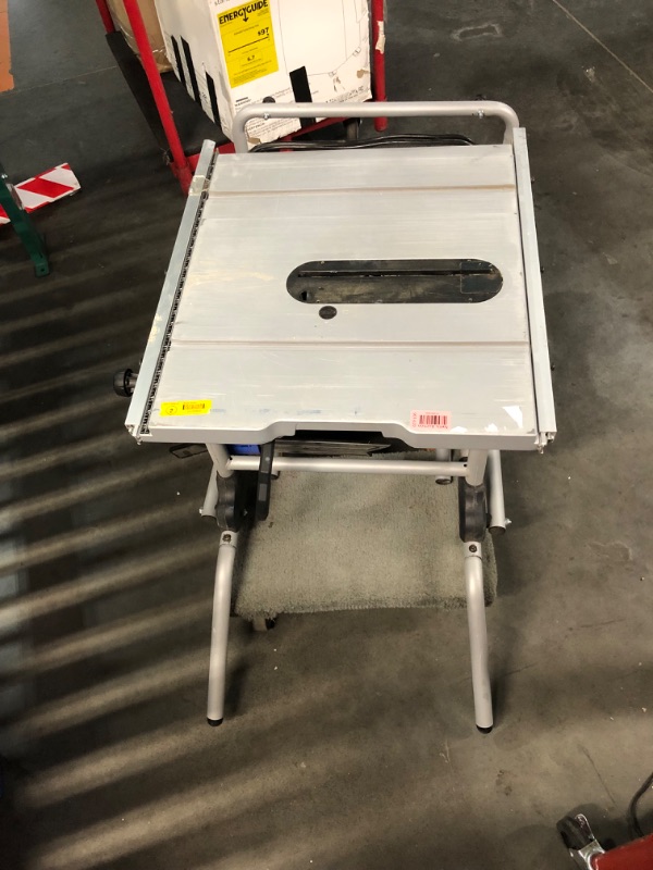 Photo 2 of ***DAMGED - BENT - MISSING NUMEROUS PARTS - SEE PICTURES - UNABLE TO VERIFY FUNCTIONALITY***
Kobalt 10-in 15-Amp 120-Volt Corded Portable Jobsite Table Saw with Gravity Rise Stand