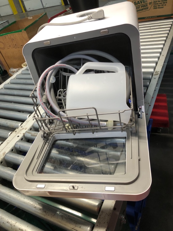 Photo 8 of ***USED - DAMAGED - UNTESTED - SEE COMMENTS***
Farberware Portable Countertop Dishwasher with 5-Liter Built-in Water Tank - 5-Program System for Home, RV, and Apartment - Wash Dishes, Glass, and Baby Products