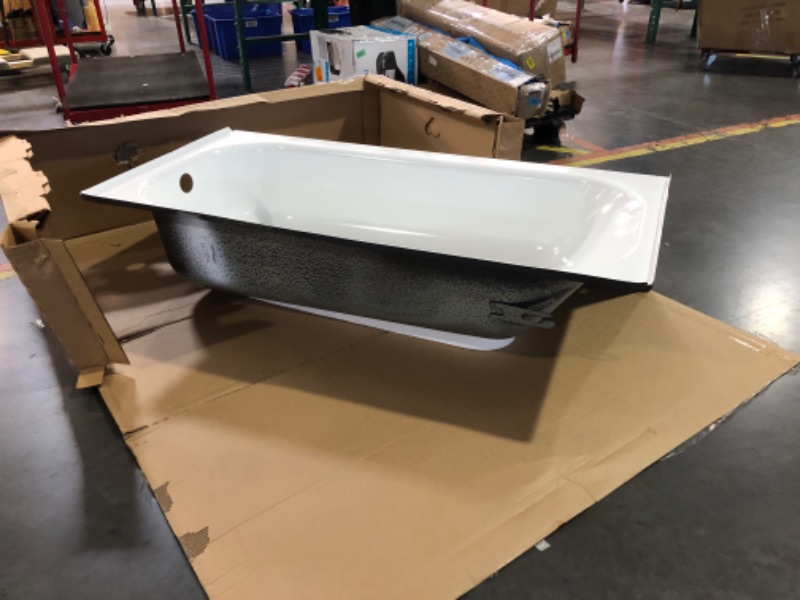 Photo 9 of ***USED - DAMAGED - NO PACKAGING - SEE COMMENTS***
Bootz Industries Aloha 60 in. x 30 in. Soaking Bathtub with Right Drain in White