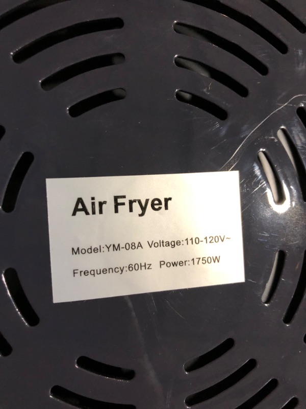 Photo 5 of ***LEGS DAMAGED - SEE PICTURES***
Air Fryer, 1750W 8Qt Visualized Airfryer with Non-stick and Dishwasher-Safe Basket