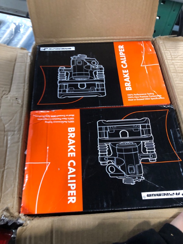 Photo 2 of A-Premium Disc Brake Caliper Assembly with Bracket Compatible with Select Ford Models - For F-150 1996-2003, F-150 Heritage 2004, Lobo 1997-2001 - Front Driver and Pasenger Side, 2-PC Set Front Driver and Passenger Side