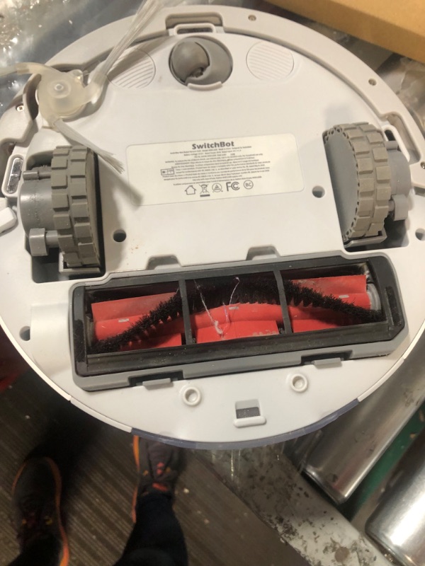 Photo 8 of SwitchBot Mini Robot Vacuum K10+ with Self-Empty Base for 70-Day of Cleaning, LiDAR Navigation, Smart Mapping, 2500Pa Suction, 48dB Ultra Quiet, 150Mins Max, Compatible with Alexa, 2.4G WiFi Connected