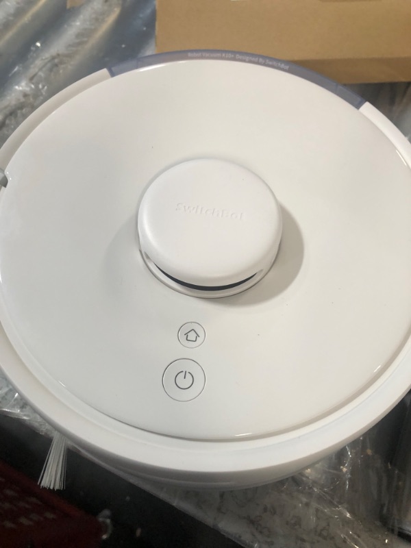 Photo 2 of SwitchBot Mini Robot Vacuum K10+ with Self-Empty Base for 70-Day of Cleaning, LiDAR Navigation, Smart Mapping, 2500Pa Suction, 48dB Ultra Quiet, 150Mins Max, Compatible with Alexa, 2.4G WiFi Connected