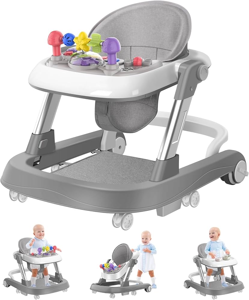 Photo 1 of Baby Walker with Wheels, 2-in-1 Activity Walker