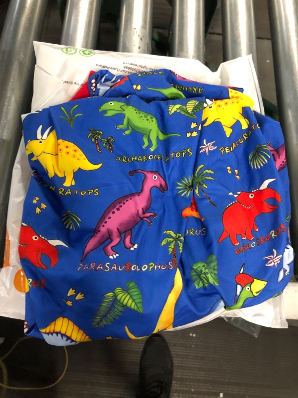 Photo 3 of LovinPet Pitbull Large Dog Clothes, Wound Care/Post Surgery Dog Clothes, Lost World Dinosaurs Print, UV Protection, Pet Anxiety Relief, Large Dog Onesies, Pet PJ's/Medium Medium Multi-colored