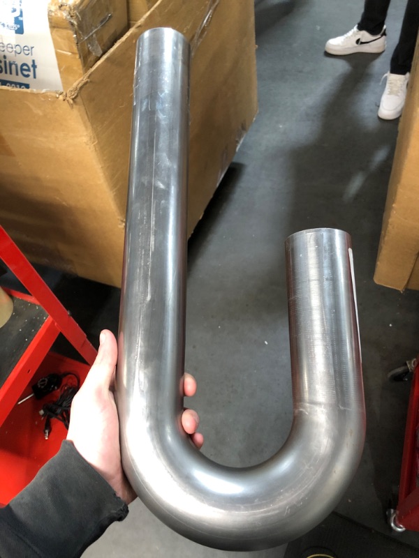 Photo 2 of Patriot Exhaust H7078 2-3/8" x 3'' Radius Mild Steel J-Bend Exhaust Pipe