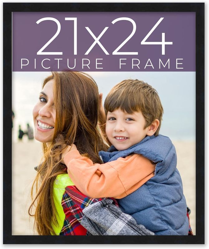 Photo 1 of *STOCK IMG AS REF* 21x24 Frame Black Real Wood Picture Frame 