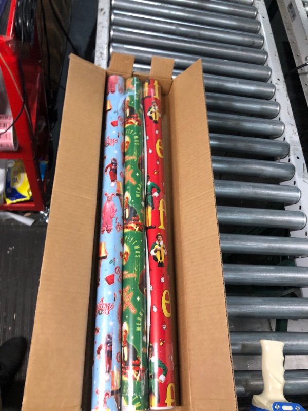 Photo 2 of 3 Rolls ELF The Movie Chrismas Wrapping Paper