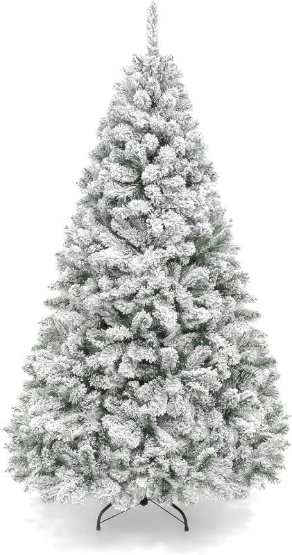 Photo 1 of 
Best Choice Products 4.5ft Premium Snow Flocked Artificial Holiday Christmas Pine Tree
