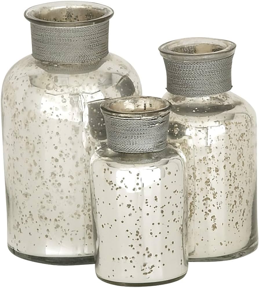 Photo 1 of Deco 79 Glam Glass Solid Decorative Jars