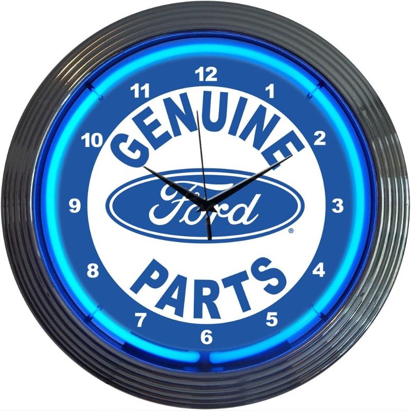 Photo 1 of 
Neonetics Ford Genuine Parts Neon Wall Clock, 15-Inch