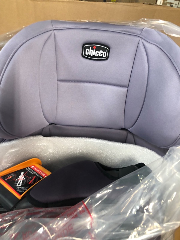 Photo 2 of Chicco KidFit ClearTex Plus 2-in-1 Belt-Positioning Booster Car Seat, Backless and High Back Booster Seat, for Children Aged 4 Years and up and 40-100 lbs. | Lilac/Purple KidFit Plus with ClearTex® No Chemicals Lilac