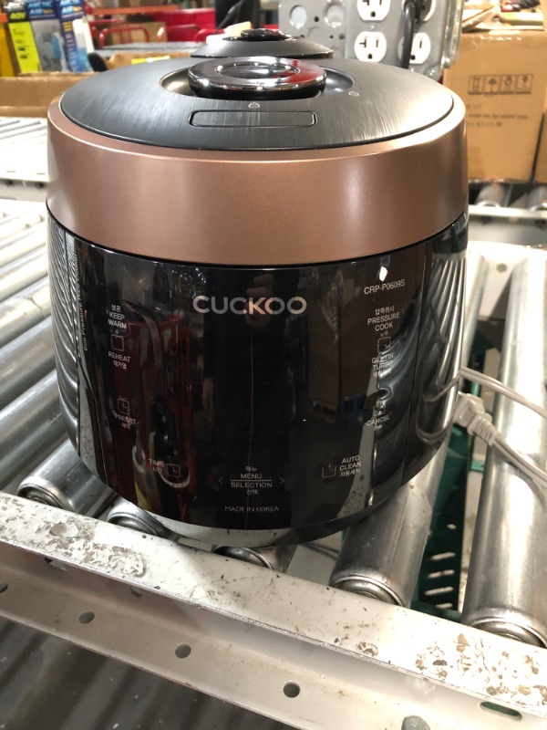 Photo 5 of ***USED - DIRTY - UNABLE TO TEST***
CUCKOO CRP-P1009SB | 10-Cup (Uncooked) Pressure Rice Cooker