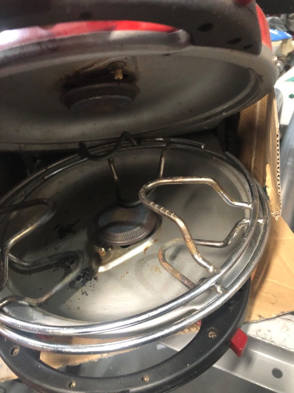 Photo 1 of ***USED AND DIRTY - SEE PICTURES - UNABLE TO TEST***
Coleman Fold N Go 2 Burner Propane Camping Stove Red