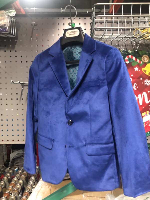 Photo 3 of *SIM TO STOCK* Isaac Mizrahi Little Boys' Single-Breasted Velvet Blazer