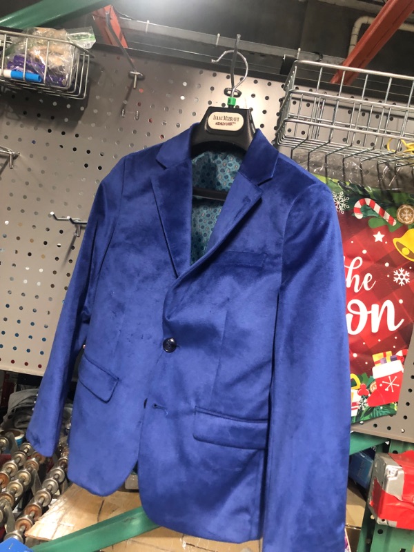 Photo 1 of *SIM TO STOCK* Isaac Mizrahi Little Boys' Single-Breasted Velvet Blazer