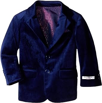 Photo 1 of *SIM TO STOCK* Isaac Mizrahi Little Boys' Single-Breasted Velvet Blazer