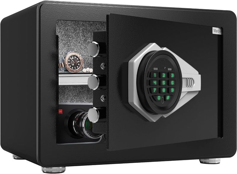 Photo 1 of *SIM TO STOCK* Marcree Small Safe Box, 0.8 Cubic Feet Safes with Digital Security Keypad & Sensor light