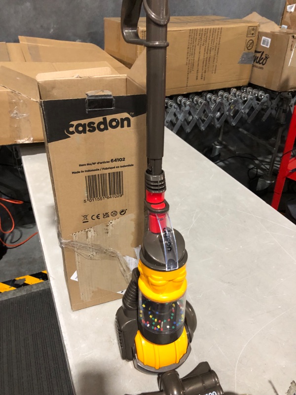 Photo 1 of *SEE NOTES* Casdon Little Helper Dyson Cord-Free Vacuum Cleaner Toy, Grey, Orange and Purple (68702) Dyson Ball Vacuum Toy Vacuum with Working Suction and Sounds, 2 lbs, dyson Ball Vacuum