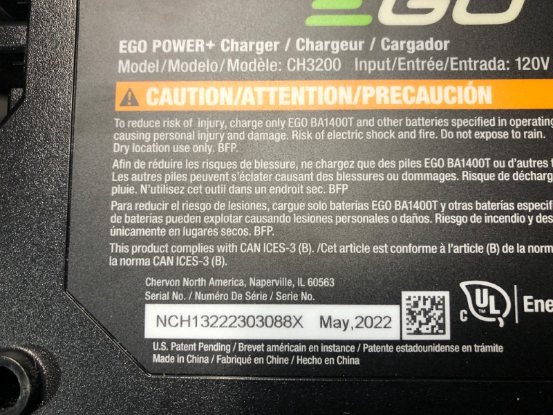 Photo 3 of * not functional * sold for parts/repair * 
EGO Power+ LB7654 765 CFM  Cordless Leaf Blower 