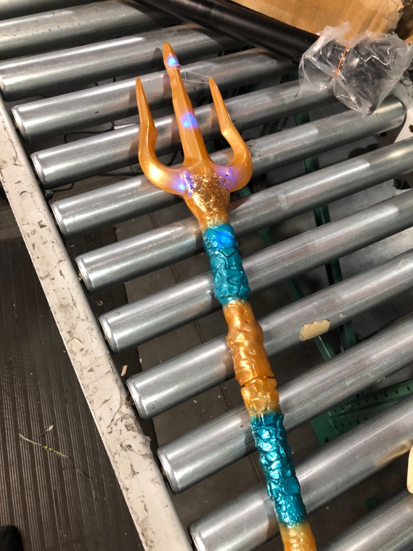 Photo 3 of Disney Little Mermaid King Triton’s Trident, 36 Inches Long Motion Activated Lights and Sounds