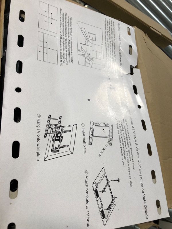 Photo 4 of ***MISSING PARTS***Mounting Dream TV Wall Mounts TV Bracket for Most 42-70 Inch TVs, 