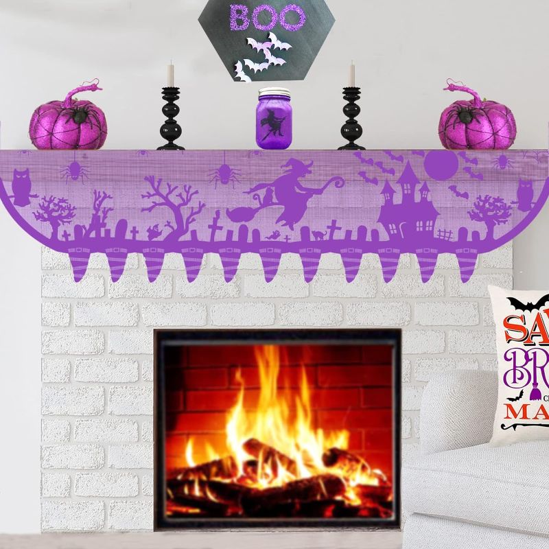 Photo 1 of 2 PACK** Halloween Mantle Scarf for Fireplace Decorations