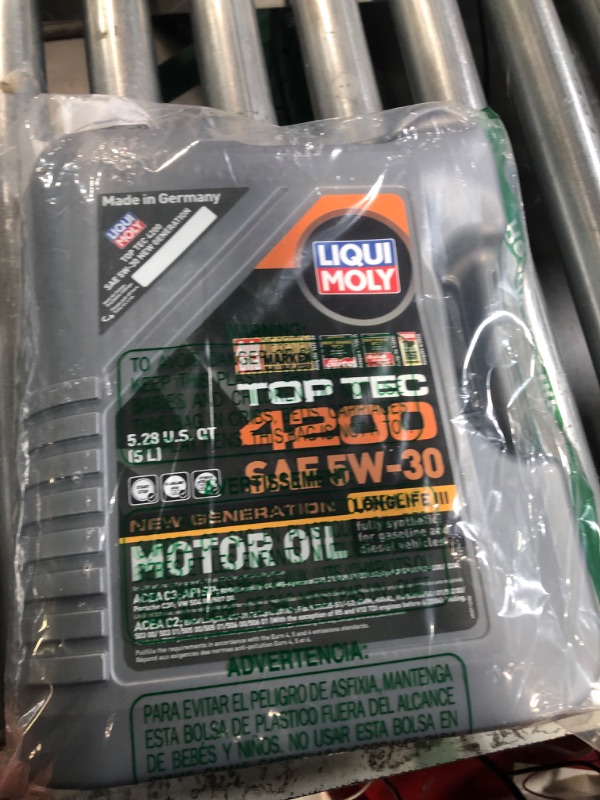 Photo 3 of Liqui Moly (2011) Top Tec 4200 SAE 5W-30 Longlife Motor Oil - 5 Liter 5 Liters