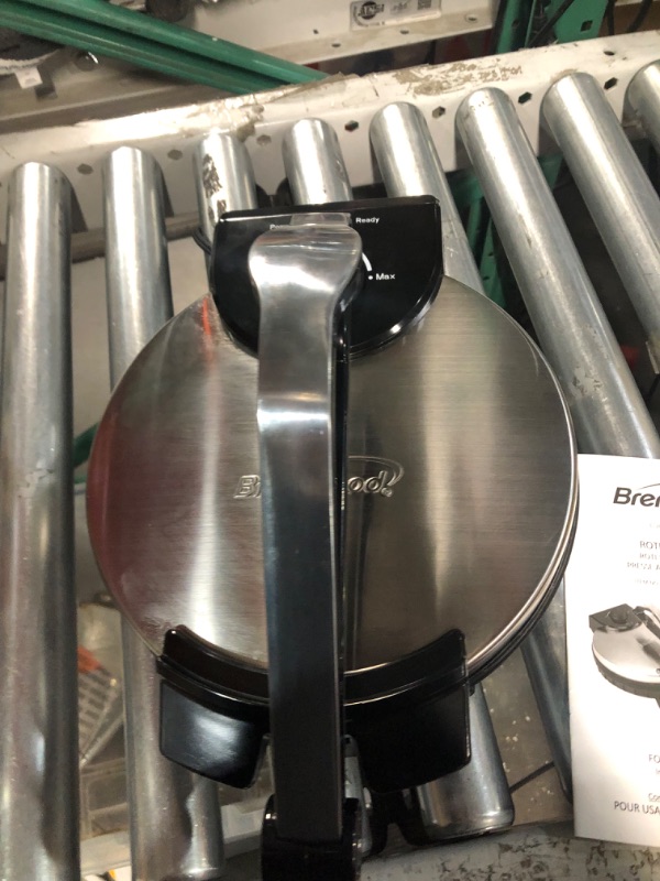 Photo 5 of ***MAJOR DAMAGE - SEE PICTURES - POWERS ON - UNABLE TO TEST FURTHER***
Brentwood Electric Tortilla Maker Non-Stick, 10-inch, Brushed Stainless Steel/Black