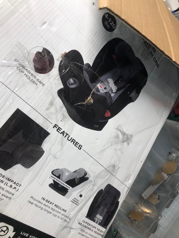Photo 1 of CYBEX Eternis S™ All-in-One Convertible Car Seat-Pepper Black
