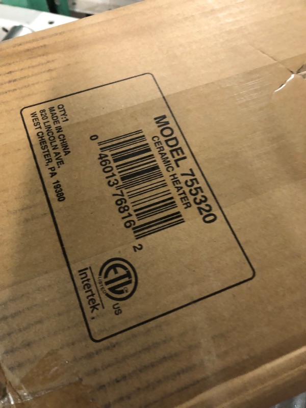 Photo 1 of Lasko 1500W Digital Ceramic Space Heater with Remote, 755320, Silver