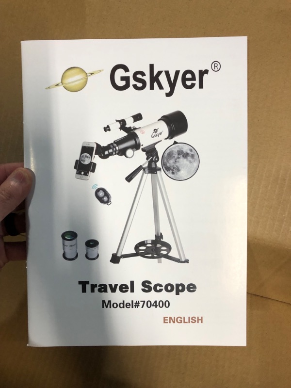 Photo 3 of Gskyer Telescope, 70mm Aperture 400mm AZ Mount Astronomical Refracting Telescope for Kids Beginners - Travel Telescope with Carry Bag