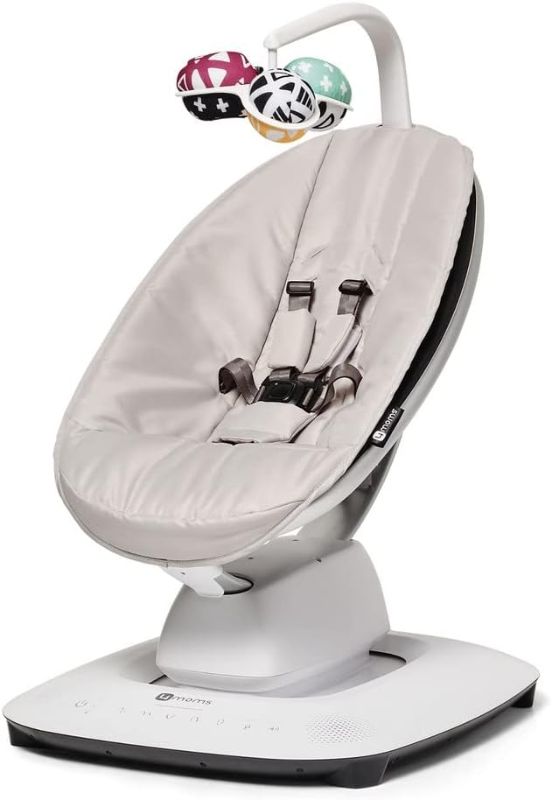 Photo 1 of ***USED - MAKES LOUD GRINDING NOISE WHEN TURNED ON - UNABLE TO TROUBLESHOOT - LIKELY MISSING PARTS***
4moms MamaRoo Multi-Motion Baby Swing, Bluetooth Baby Swing with 5 Unique Motions, Grey