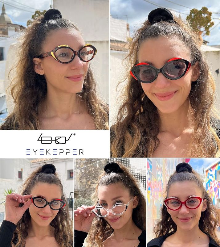 Photo 1 of Eyekepper 5-pack Reading Glasses for Women Oval Readers +3.50