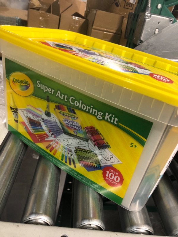 Photo 2 of Crayola Super Art Coloring Kit, Arts & Crafts Gift for Girls & Boys, Styles Vary, 100+ Pcs [Amazon Exclusive]