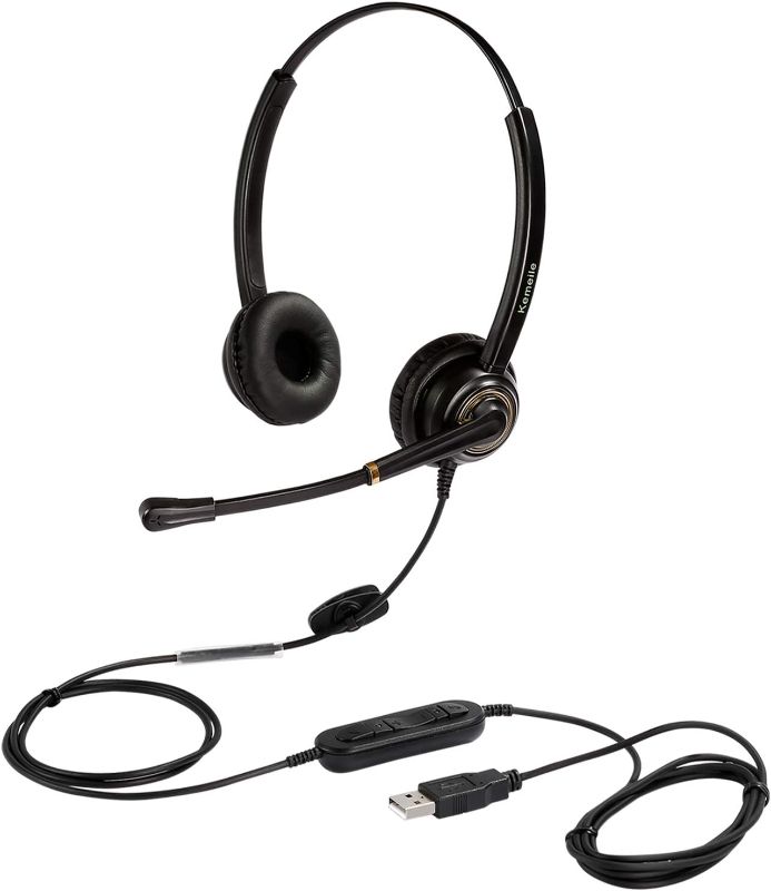 Photo 1 of USB Headset with Microphone Noise Cancelling and Volume Controls