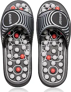 Photo 1 of BYRIVER Foot Reflexology Tools Pressure Point Massage Mat Slippers (M)